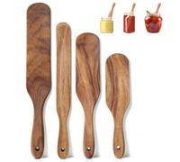 Wood Spatula for Cooking, Pancake Turner Spatula Kitchen Cooking Turner Wok Spatulas for Kitchen Use Flat Egg Flipper for Frying, Scraping and Turning (23 * 5CM)