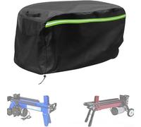 Wood splitter cover, 420D Oxford Outdoor Waterproof Electric Splitter Cover with Reflective Strip, 100 * 35 * 50cm Machine Dust Cover (Black 600D PVC)