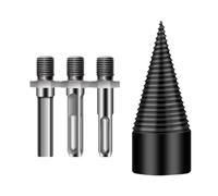 Wood Splitter Drill Bit - Log Splitter Drill Bit, Wood Drill Bit | Kindling Splitter Drill Bit with 3 Drill Attachments, Heavy Duty Detachable Electric Drill Bit for Electric Drill