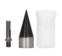 Wood Splitter Drill Carbon Steel High Hardness Removable Wear Resistant Firewood Drill Bit with Square Shank for Tough Oak Hickory Walnut Sycamore (42MM)