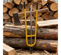 Wood Splitter, Heavy-Duty Manual Firewood Splitter, Stainless Steel, Triangular Arc Design, Sharp & Durable, Effort-Saving for Wood Stove and Fireplace