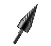 Wood Splitter Set Include 2 Drill Bits & 4 Extension Rods Carbon Steel Construction For Outdoor Woodworking Tasks Wood Splitter Drill Bit For Firewood