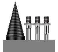 Wood Splitting Drill Bit | Steel Log Drill Bit - Detachable Heavy Duty Accessories for Outdoor Farm Home Men