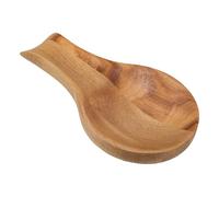 Wood Spoon Rest for Stove Top, Utensil Holder for Farmhouse Kitchen Decor | Natural Acacia Finish with Smooth Grain, Contains Drips Neatly, Supports Spatulas, Ladles, Chopsticks and Silicone Utensils