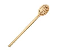 Wood Spoons Set, Funny Engraved Stirring Utensil, Kitchen Spatula Cookware, Durable Mixing Tool, Ideal for Baking, Cooking, Breakfast, Lunch, Dessert, Tea, Coffee, Gift Use