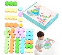 Wood Stacking Toy,Wooden Balance Stacking Toy | Family Building Blocks - for Fine Motor Skills Sensory Development Early Learning Preschool School Classroom Travel Kids 2-5