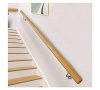 Wood Stair Handrail Kit for Porch/Patio/Garage Indoor Auxiliary Banister Commercial Home 18ft 4 Section