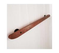 Wood Stair Railing with Non-Slip Banister and Brackets for Indoor Corridors, Villas, Buildings, Attics