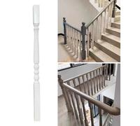 Wood Staise Balusters - Heavy Duty Indoor Stair Railing Banister Posts for Horizontal & Slant Stairs, 9pcs Decorative Columns for Hallway & Home Decor