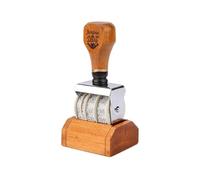Wood Stamp, Roller Stamps Clear and Coherent 2022-2033 Date Seal Rolling Wheel Stamp DIY Vintage Font Wooden Stamp Wheel for Domestic Office Art Decoration Scrapbooking Use