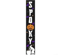 Wood Standing Halloween For Porch Sign Outdoor Welcome Sign for Front For Porch, Designed to Add Seasonal Charm to Home Entrances (HWMZ029)