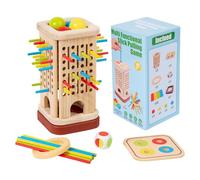 Wood Sticks Game Wooden - compact sleek Stacking Balance Toy Fine, Motor Skills Logical Thinking, Patience Training Interactive Play Family | Family Night Preschool portable stylish