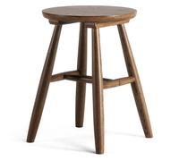 Wood Stool H15 Smoked Oak