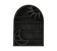 Wood Storage Shelf - Stylish and Practical Wall Shelf, Crescent Sun and 5643