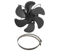 Wood Stove Blower - Heat Fan, Eco Propeller | Heat Driven Circulator, Silent Operating Device Plus Pellet Heater Tool for Burner Efficiency