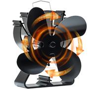 Wood Stove Fan Heat Powered Fireplace Fan Log Burner Fans for Wood/Log Burning Stoves