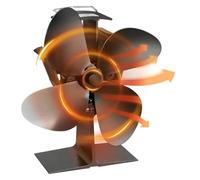 wood stove fan, Heat Powered Stove Fan For Wood Fast Start 4-Blade Fireplace Fans Ultra Quiet Increases 80% More Warm Air Energy Saving,for home