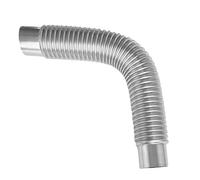 Wood Stove Hose Tuyaus to Evacuate Stainless Steel Smoke Tayaau Dee Foldable Food 90 Degree Resistant for Drinking Stairs Camping Outdoor