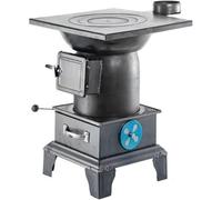 Wood Stove Thick Steel Cast Iron High-Efficiency Burning Heating Stove for Home Cooking and Heating Energy-Saving Coal Pellet Stove with Ash Drawer