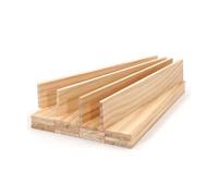 Wood Strips Slats for Wall, Square Wooden Dowels for Crafts 1/8"x 1" x 6", 20 PCS Wood Trim Planks for Crafting, Unfinished Pine Wooden Sticks Lumber Pieces for Woodworking Models Making Dollhouses