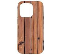 Wood Structure Rustic Vertical Timber Plank Case for iPhone 15 Pro