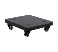 Wood Subwoofer Isolation Stand with Casters and Anti-Slip Shock Absorption Pads for Home Theater - Easy Installation (Set of 2)