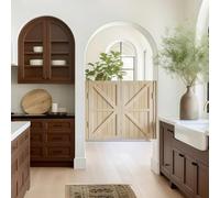 Wood Swinging Cafe Doors with Hinges & Hardware Kit for Doorways, Hallway, Kitchen, Bar, Pub Entrance, Partition, Stairs - 27.6" to 59.1" Wide