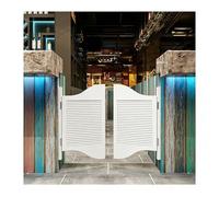 Wood Swinging Louvered Cafe Doors, Cafe Saloon Swing Door, Interior Partition for Hallway Kitchen Bar Porch Decoration, Cellars Barn Auto Close Half Door(B,W100xH80cm(39.37x31.49in))