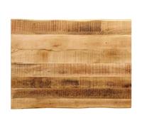 Wood Table Top Solid Acacia Live Edge 70x60x3.8 cm Natural Rough Mango Reclaimed