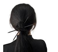 Wood Tassel Step Shaking Hairpin Chopstick Hair Stick Hair Ornament Pan Headdress Flower Hair Styling Accessories(Plain 1pc)