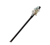 Wood Tassel Step Shaking Hairpin Chopstick Hair Stick Hair Ornament Pan Headdress Flower Hair Styling Accessories(Flower F)