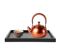 Wood Tea Tray,Food Serving Tray Rectangle Shape Solid Wood Tea Coffee Snack Food Meals Serving Tray Plate Restaurant Trays for Breakfast Coffee Table (30 * 24)