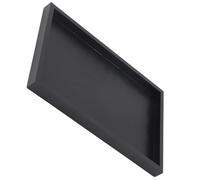 Wood Tea Tray Restaurant Tea Tray Black Tray Coffee Table Tray Food Tray for Coffee Fruits Food (30 * 20 * 2cm)