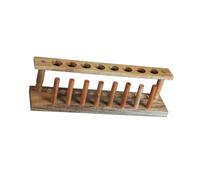 Wood Test Tube Holder 22mm Test Tube Display Stand Wood Rack for Centrifuge Dropper Pipettes Multihole Holder