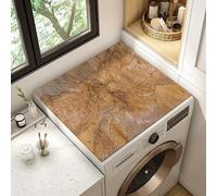 Wood Textured Print Washer and Dryer Covers for The Top -Diatomaceous Earth Mat, Absorbent Anti-Slip Dust-Proof Protector Pad for Laundry Room Kitchen Bathroom Balcony Decor (#6,60x60cm)