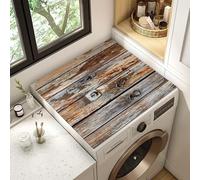 Wood Textured Print Washer and Dryer Covers for The Top -Diatomaceous Earth Mat, Absorbent Anti-Slip Dust-Proof Protector Pad for Laundry Room Kitchen Bathroom Balcony Decor (40x50cm,#8)