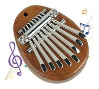 Wood Thumb Piano Portable Finger Piano 8 Keys Flat Board Pocket Handmade Mbira Piano For Home Dorm Travel Music Instrument For Beginners And Professionals
