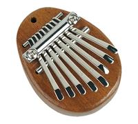 Wood Thumb Piano Wood Handmade Mbira Flat Board 8 Key Thumb Piano Pocket