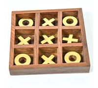 Wood Tic Tac Toe Board Game Farmhouse Decor Coffee Table Board Game Decoration Family Board Game Wooden Tic Tac Toe Game