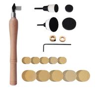 Wood Tool - Advanced Bowl Sander Kit with Discs, Long Hardwood Handle Craft Sander System | for Woodworking Woodturning Lathe Projects Finishing Polishing Application