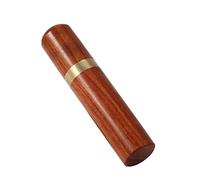 Wood Toothpick Holder Capsule Box Pocket Toothpick Container Portable Sewing Needles Storage Case for Storing Small Objects (Rosewood)