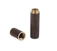 Wood Toothpick Holder Capsule Case Portable Handmade Craft Outdoor Use, Texture and Large Capacity, Blackwood, Rosewood Optional, Height 8.2cm for Camping Picnic Home Use (Ebony)