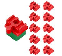 Wood Track Connector Set: Double Ended Carpenters, Precision Adjustment Adapters, Smooth Rail Bridges | Interlocking Durable Craft, Wood Construction D