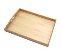 Wood Tray - Wood Serving Tray | Reusable Serving Platter, Rustic Food Display Charcuterie Boards, learning, educational activity board, sensory sorting set for Activity,