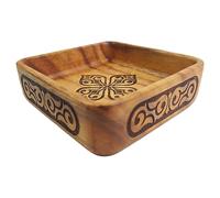 Wood Trays - Square Dessert Plate, Natural Acacia Serving Tray, Coffee & Tea Platter, Rustic Breakfast Organizer, Kitchen Counter Gear, Solid Wood Fruit Case For Party Cabinet Table