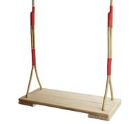 Wood Tree Swing Seat, Wooden Swing Seat with 2m Adjustable Rope for Adults Kids Children Porch, Patio, Garden, Playground, Max Load 100kg, 43x17cm