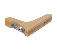 Wood Triangle Shelf Brackets Hidden Mounting for Home Storage Organization | Sturdy Bamboo Solid Wood Material, Minimalist Modern Style, L-shaped Profile Seamless Space-saving Design