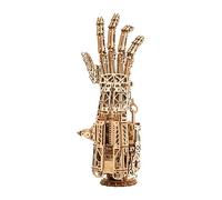 Wood Trick Cyber Robotic Hand 3D Wooden Puzzles for Adults and Kids to Build - Wooden Models Engineering DIY Project Mechanical 3D Puzzles Model Kits for Adults