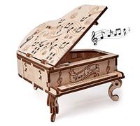 Wood Trick DIY Toy Piano Music Box Moonlight Sonata - 3D Wooden Puzzle, Assembly Toys, Brain Teaser for Adults and Kids, DIY Piano Kit