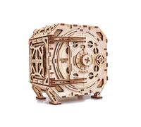 Wood Trick Safe Wooden Model Kit for Adults and Kids to Build - DIY Locker Puzzle Box with Combination - Mechanical - Store Your Precious Items - Heavy Duty Design - 3D Wooden Puzzle